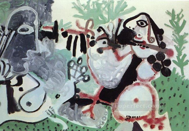 Two Women in a Landscape 1967 Pablo Picasso Oil Paintings